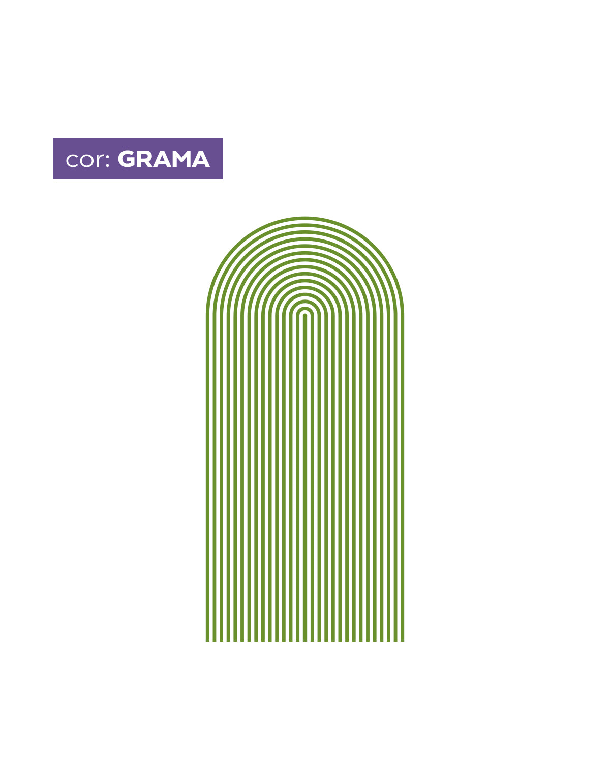 Adesivo de Parede Arco Listrado Grama