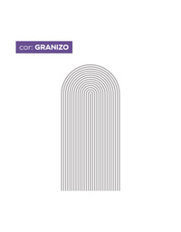 Adesivo de Parede Arco Listrado Granizo