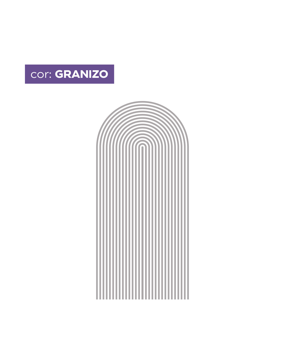 Adesivo de Parede Arco Listrado Granizo