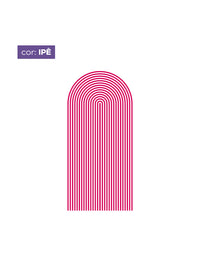 Adesivo de Parede Arco Listrado Ipê