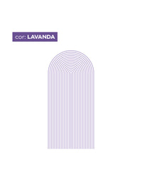 Adesivo de Parede Arco Listrado Lavanda