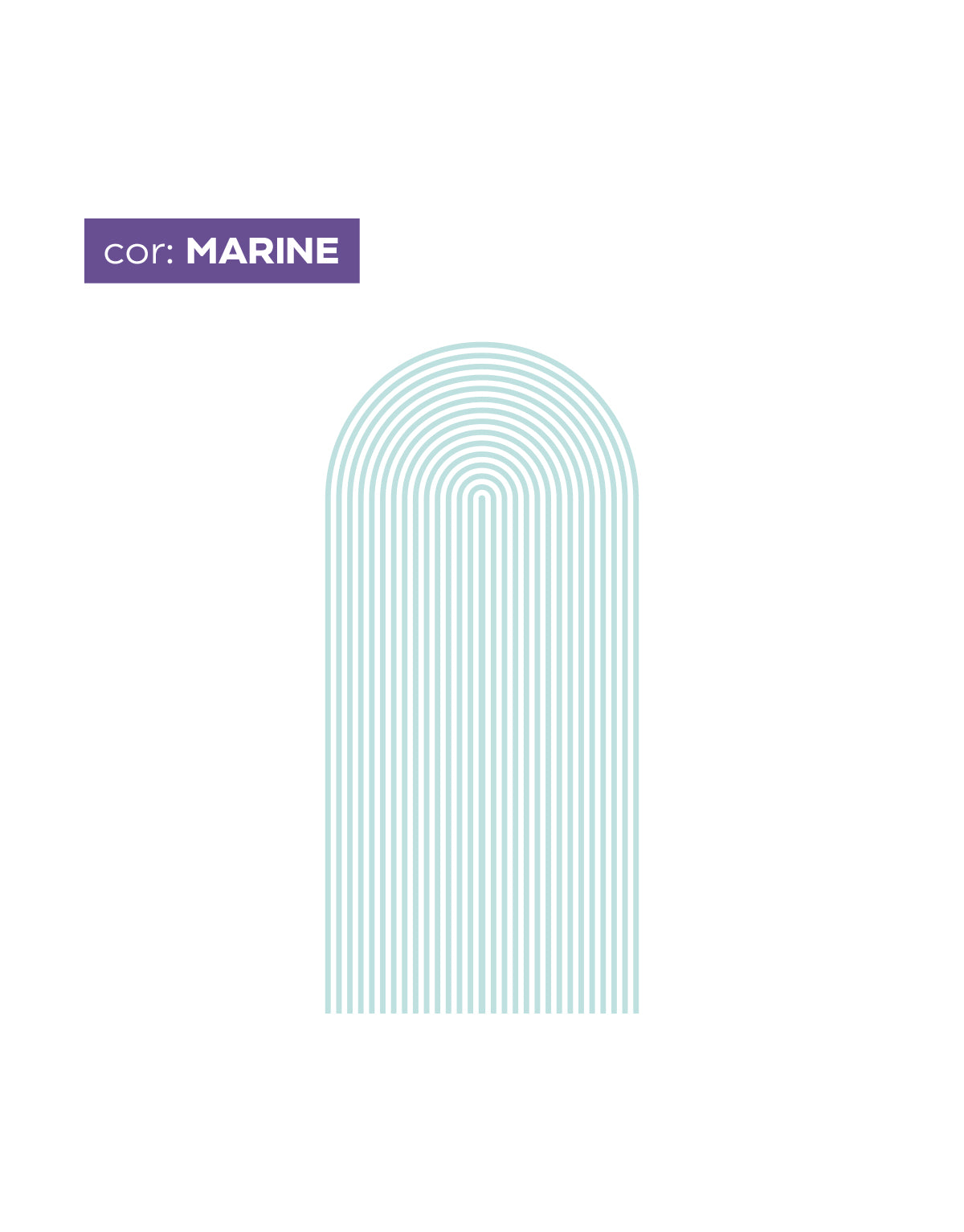Adesivo de Parede Arco Listrado Marine