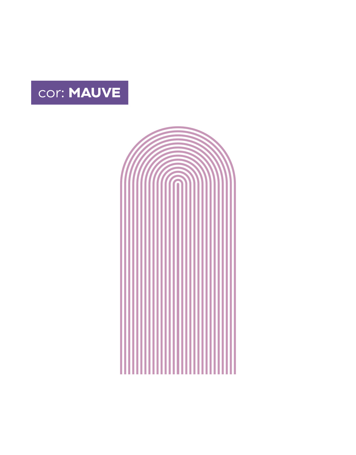 Adesivo de Parede Arco Listrado Mauve