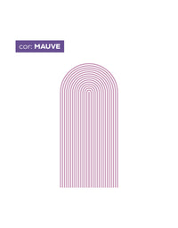 Adesivo de Parede Arco Listrado Mauve
