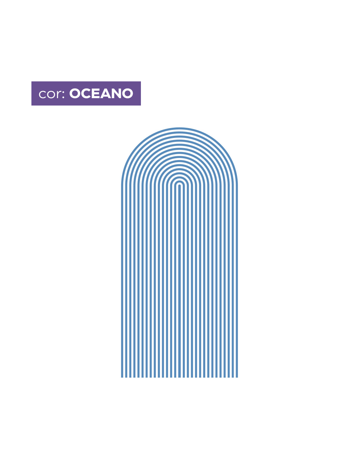 Adesivo de Parede Arco Listrado Oceano
