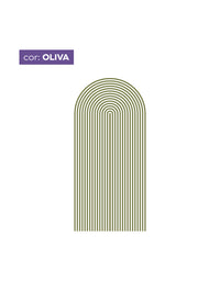 Adesivo de Parede Arco Listrado Oliva