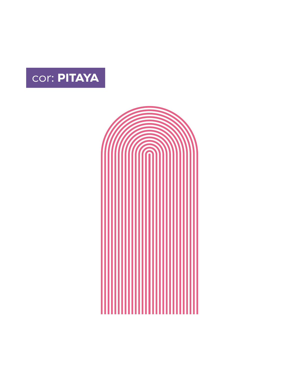 Adesivo de Parede Arco Listrado Pitaya