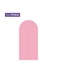 Adesivo de Parede Arco Listrado Pitaya