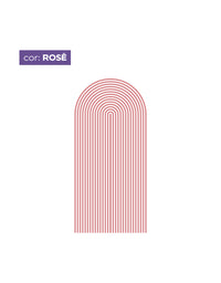 Adesivo de Parede Arco Listrado Rose