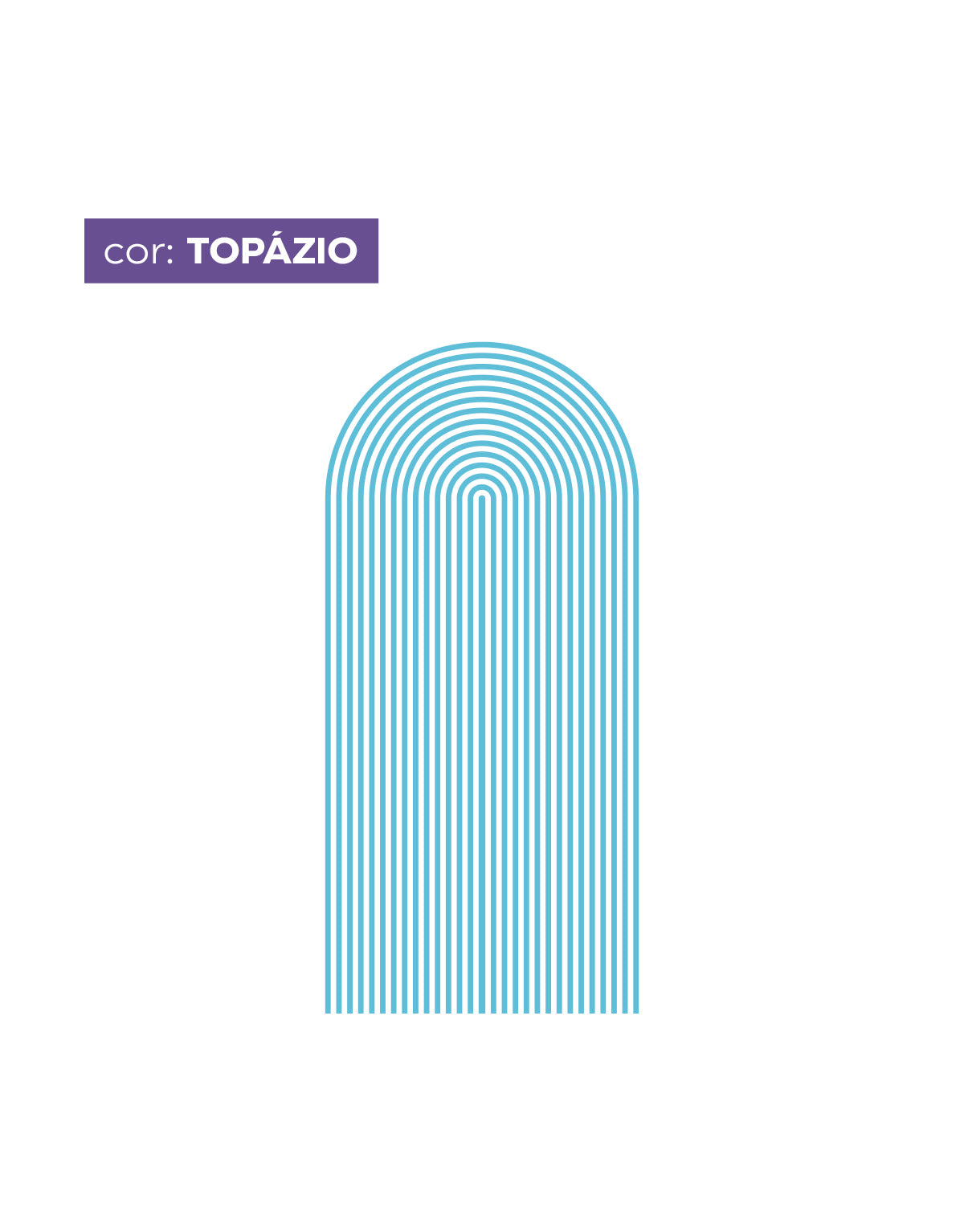 Adesivo de Parede Arco Listrado Topazio