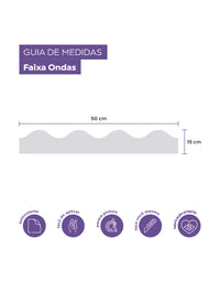 Adesivo de Parede Ondinhas Lavanda