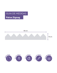 Adesivo de Parede Zig Zag Chumbo