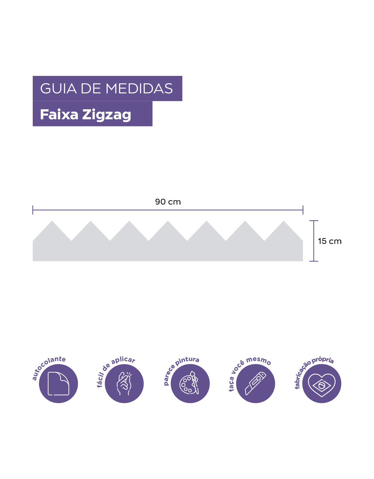 Adesivo de Parede Zig Zag Granizo