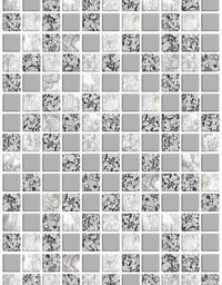 KIT DE 3 ROLOS - 2,50m x 50cm - Papel de Parede Adesivo Pastilhas Soft