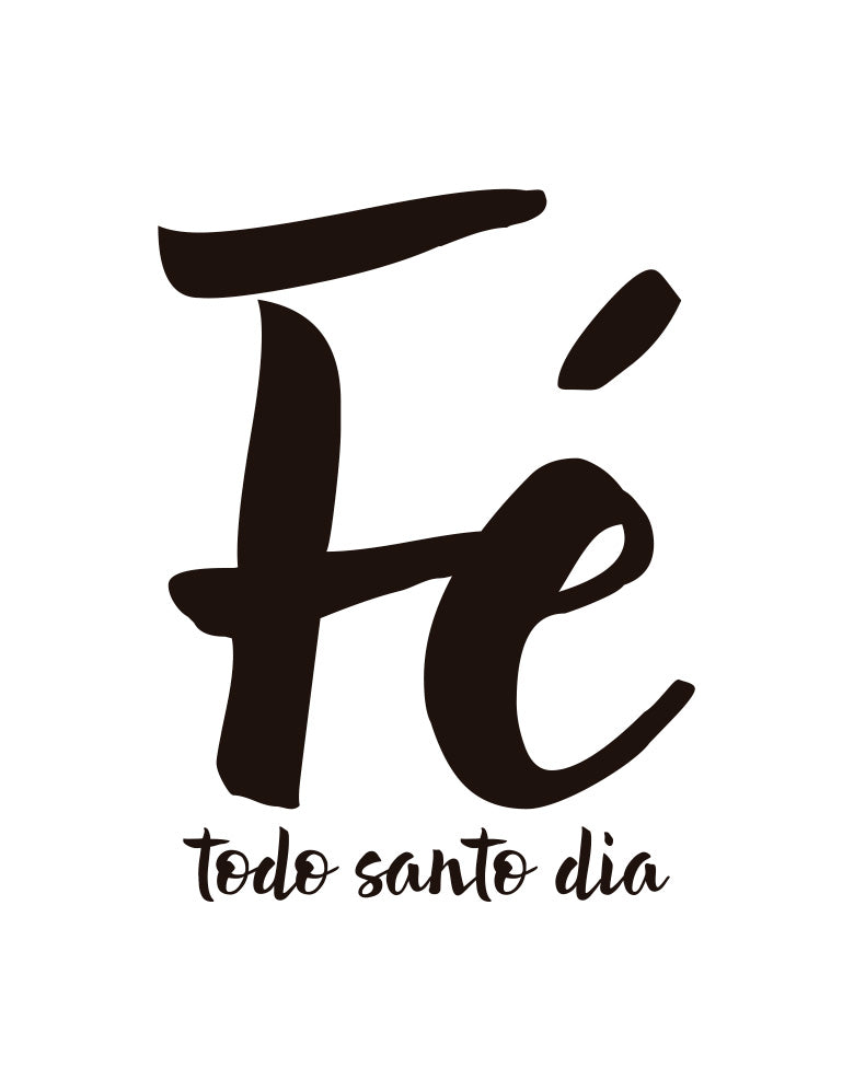 Adesivo Lettering Cruz Fé