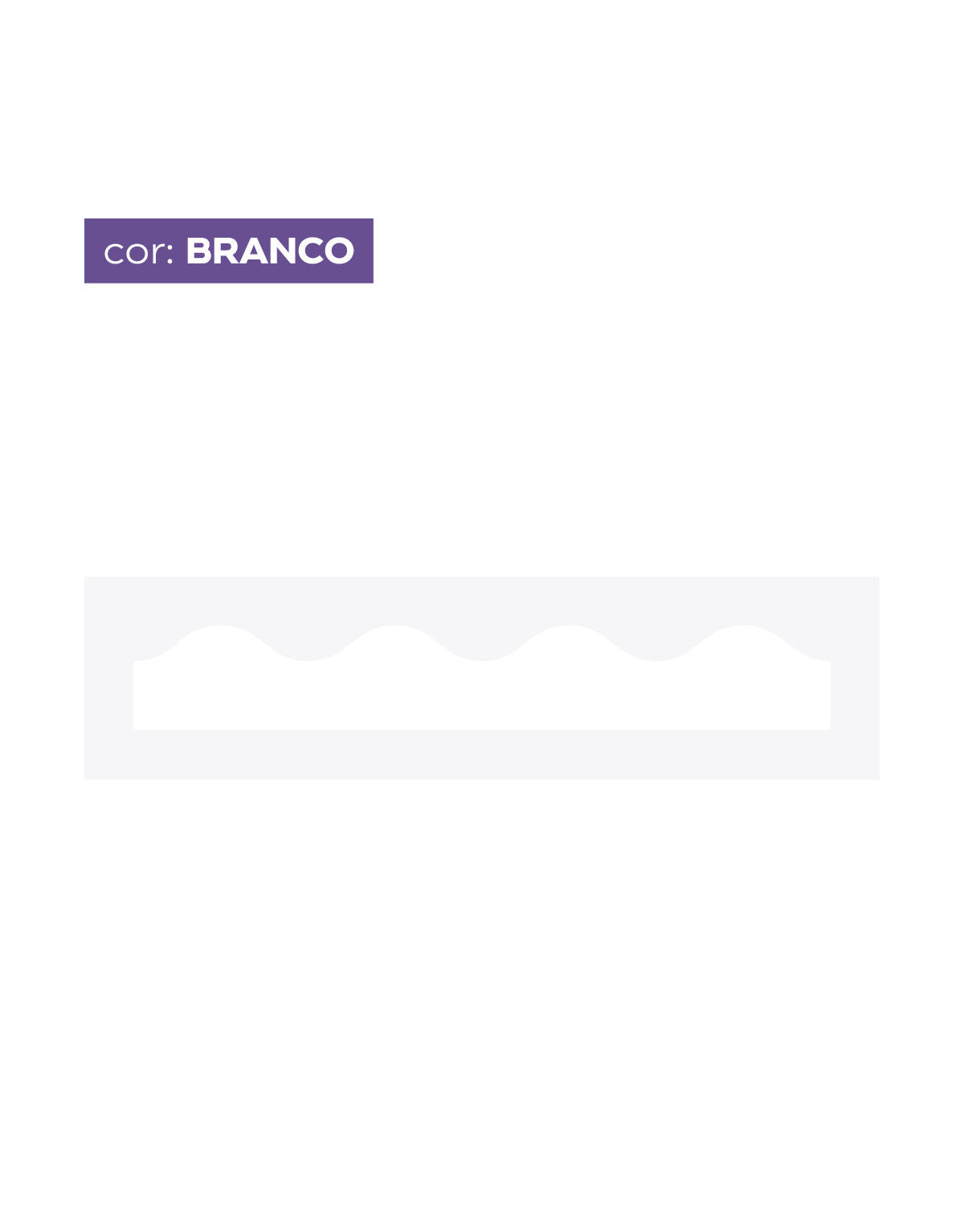 Adesivo de Parede Ondinhas Branco