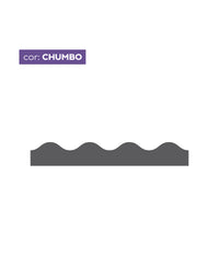 Adesivo de Parede Ondinhas Chumbo