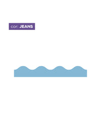 Adesivo de Parede Ondinhas Jeans
