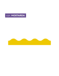 Adesivo de Parede Ondinhas Mostarda