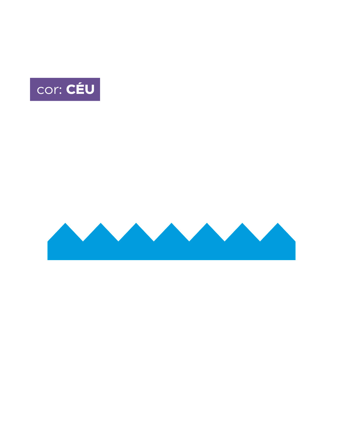 Adesivo de Parede Zig Zag Céu