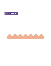 Adesivo de Parede Zig Zag Coral
