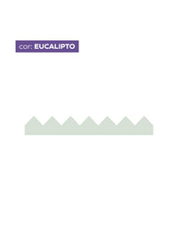 Adesivo de Parede Zig Zag Eucalipto