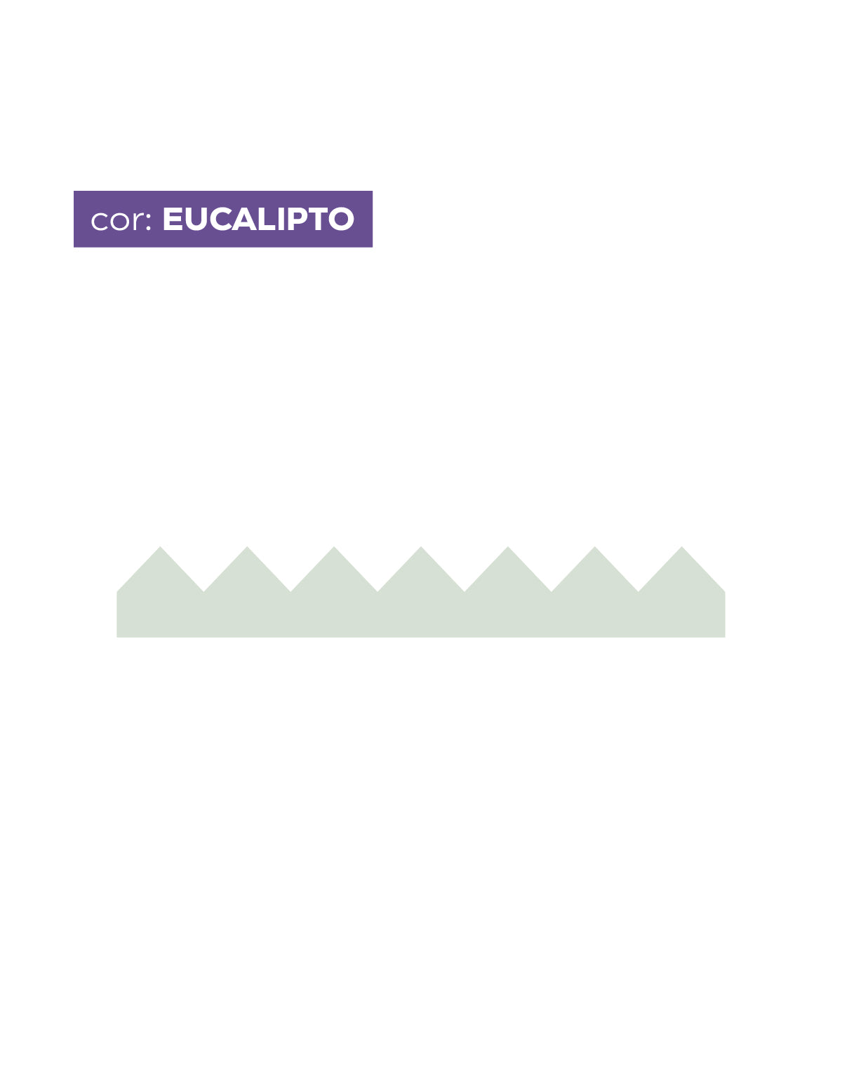 Adesivo de Parede Zig Zag Eucalipto