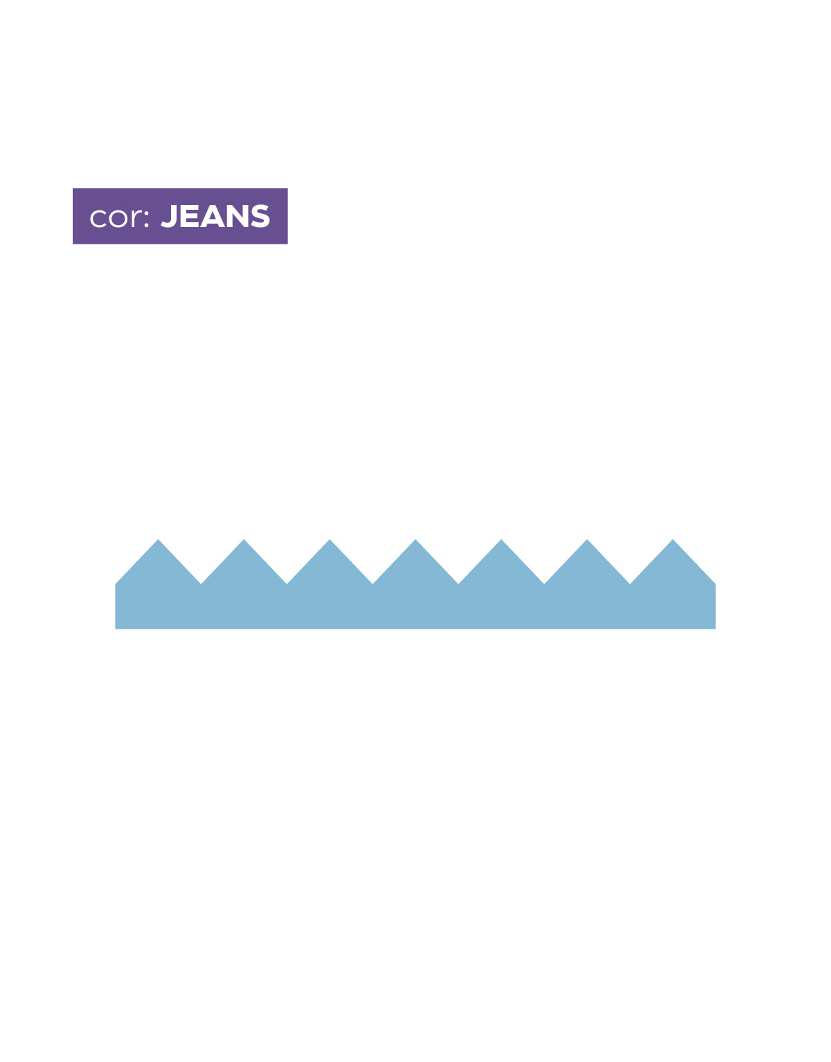 Adesivo de Parede Zig Zag Jeans