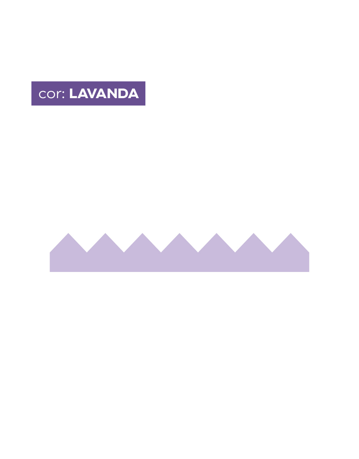 Adesivo de Parede Zig Zag Lavanda