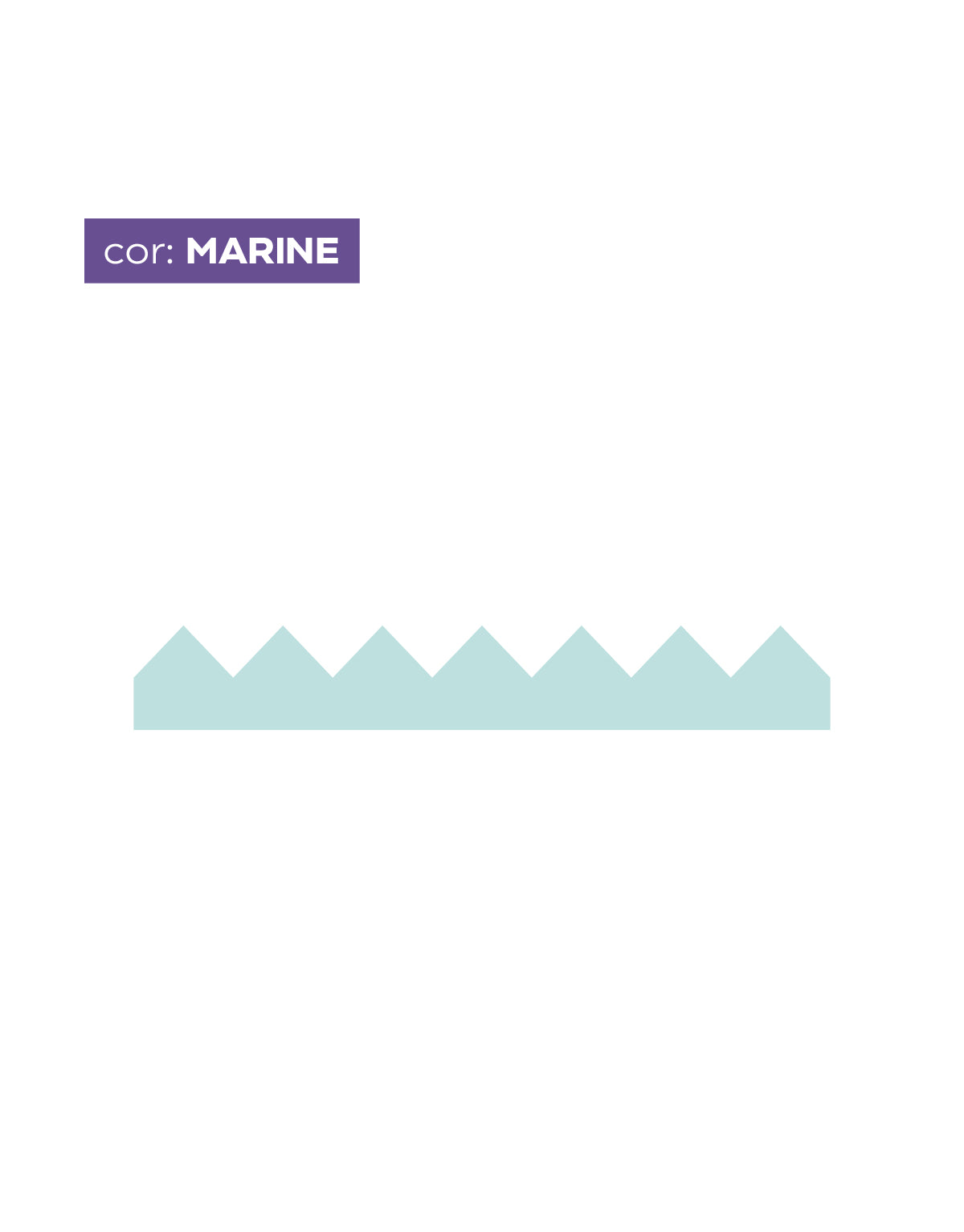 Adesivo de Parede Zig Zag Marine