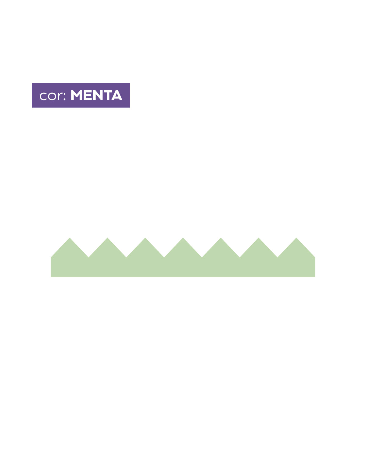 Adesivo de Parede Zig Zag Menta