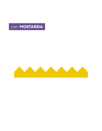 Adesivo de Parede Zig Zag Mostarda