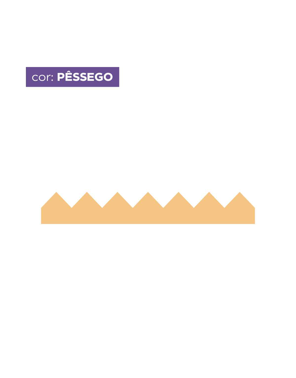 Adesivo de Parede Zig Zag Pêssego