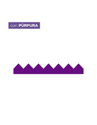 Adesivo de Parede Zig Zag Púrpura
