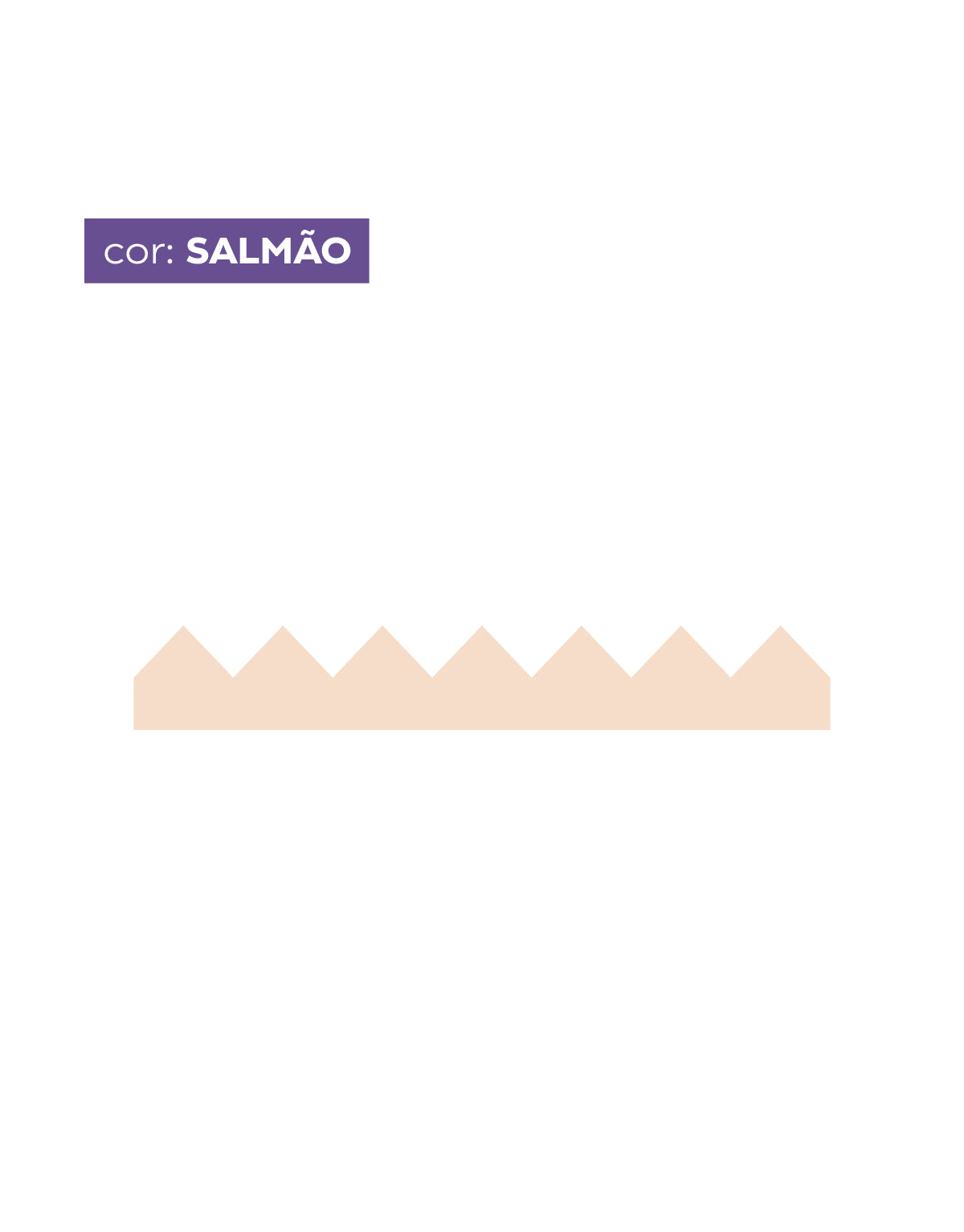 Adesivo de Parede Zig Zag Salmão