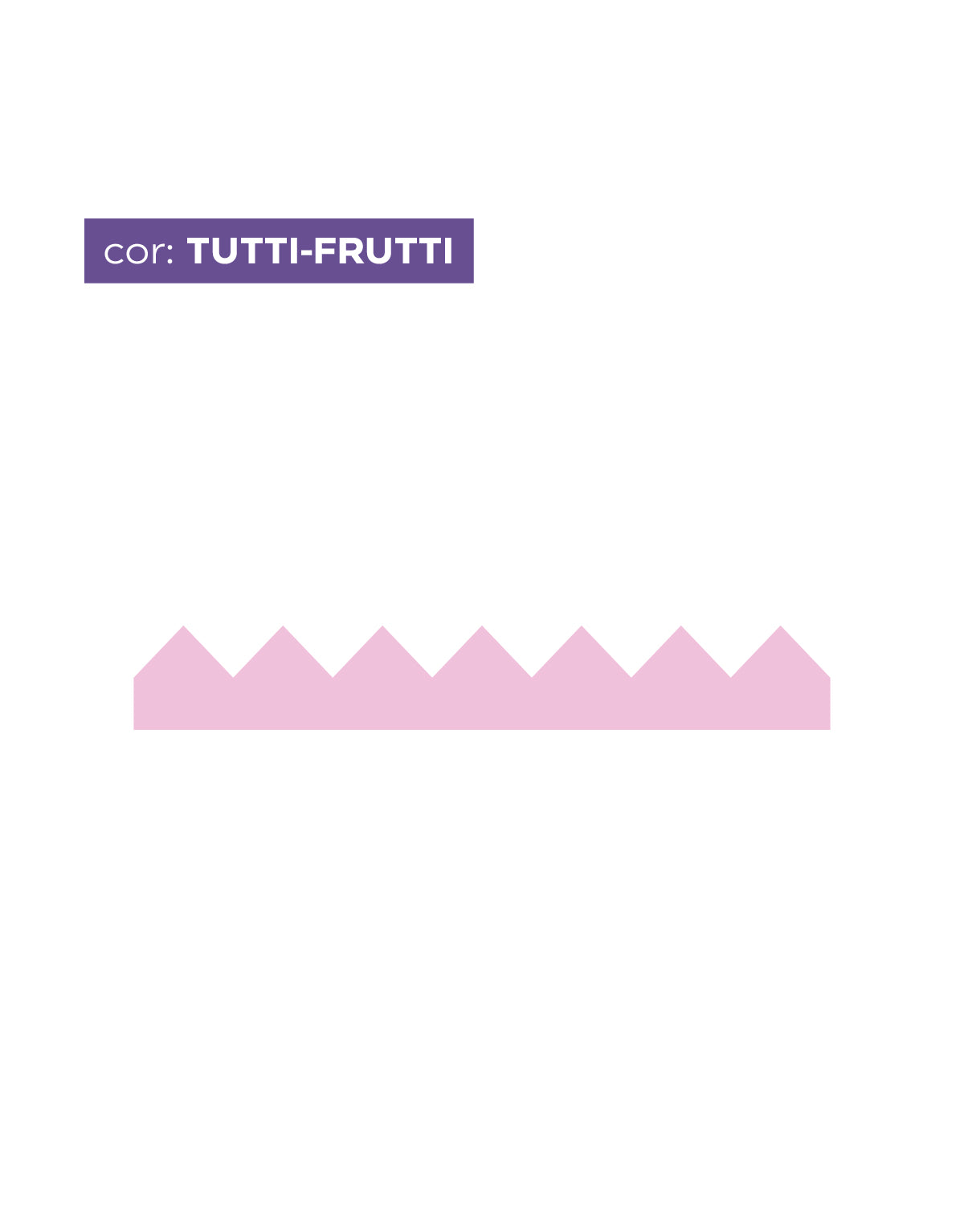 Adesivo de Parede Zig Zag Tutti Frutti