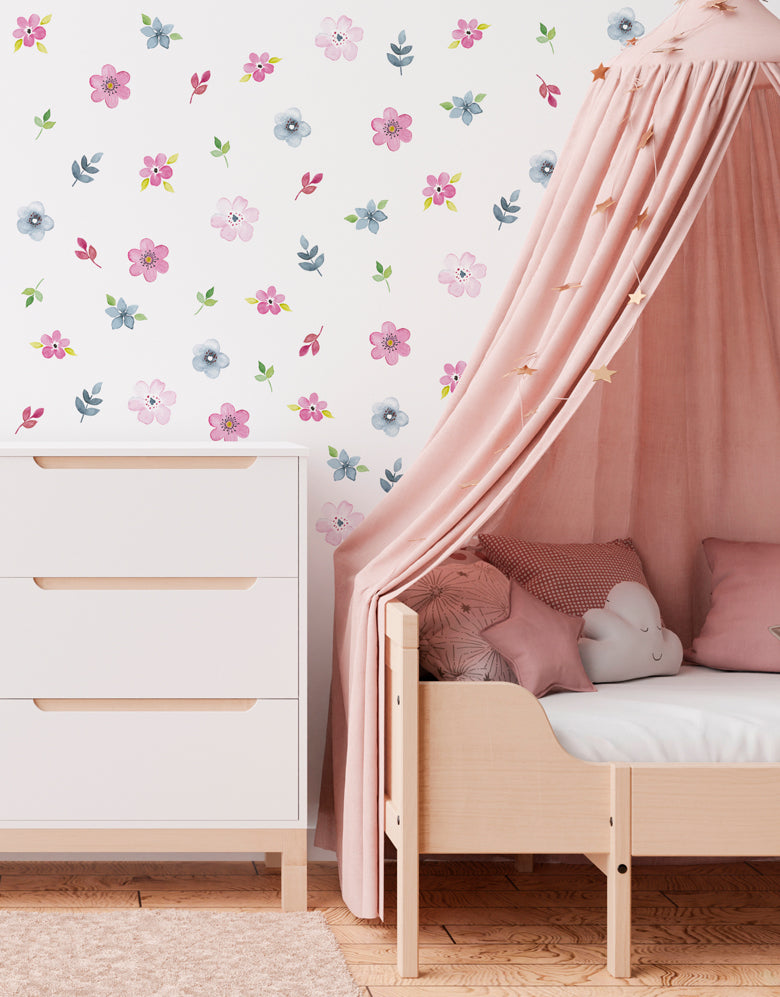 Cartela Adesiva Jardim Aquarela