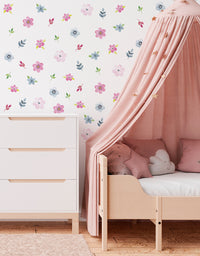 Cartela Adesiva Jardim Aquarela