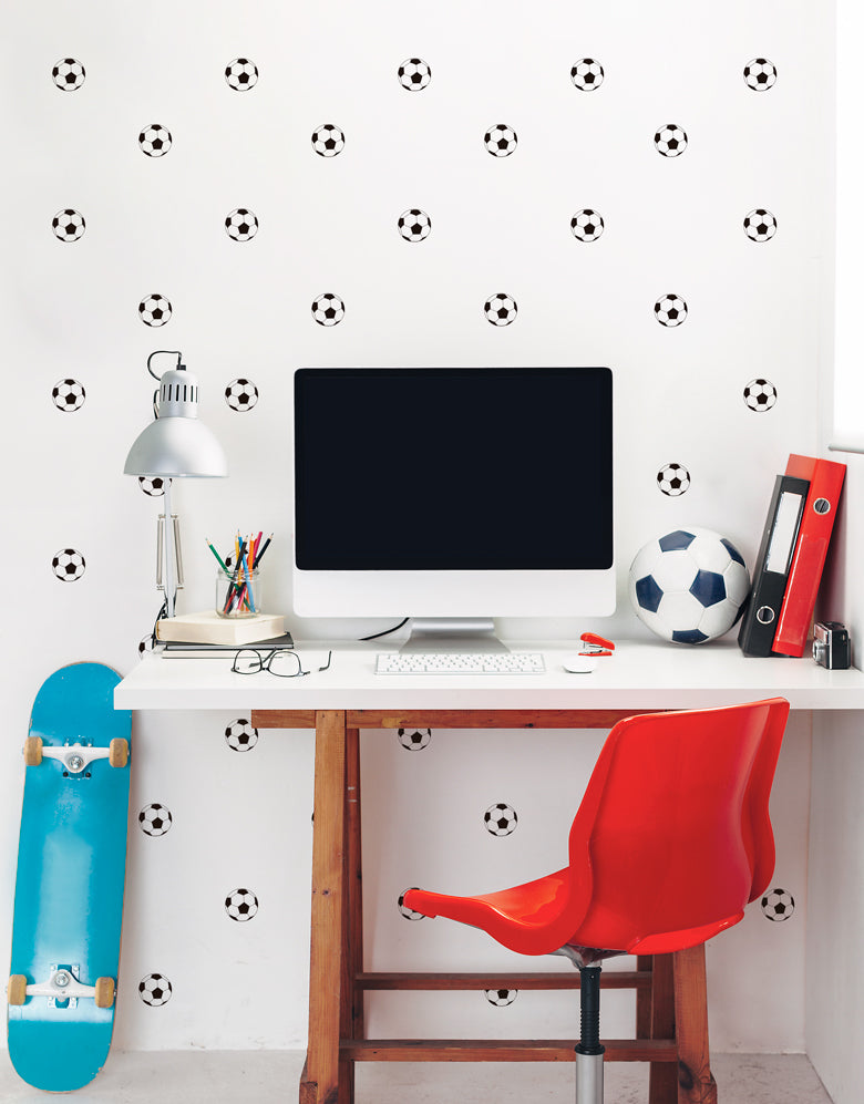 Cartela Adesiva Bolas de Futebol