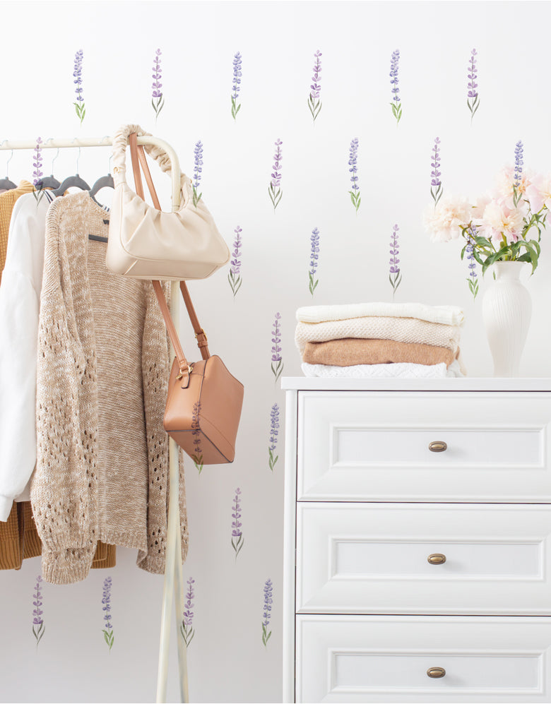 Cartela Adesiva Raminhos de Lavanda