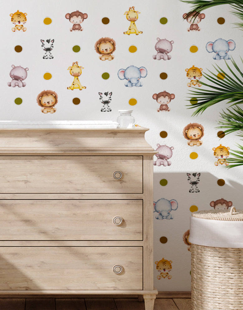 Cartela Adesiva Safari Baby