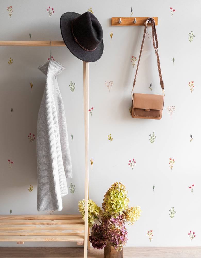 Cartela Adesiva Raminhos Floridos