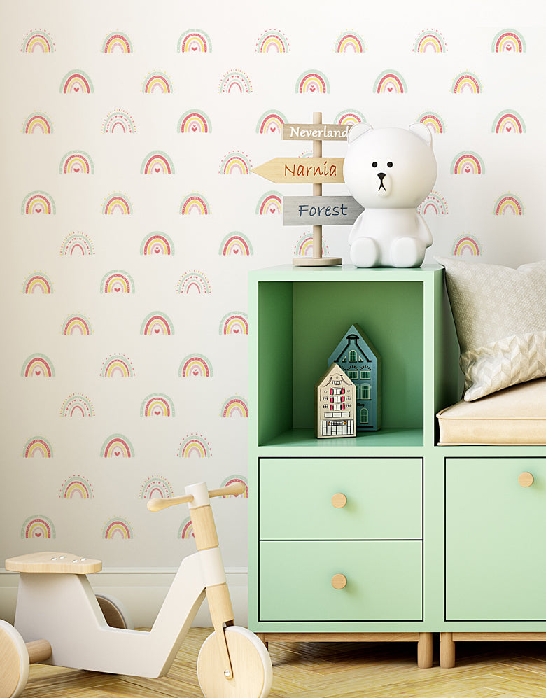 Cartela Adesiva Arco-Íris Menta