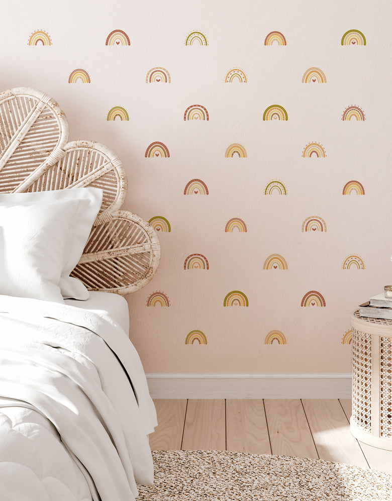 Cartela Adesiva Arco-Íris Boho Chic