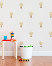 Cartela Adesiva Mini Balões Aquarela Amarelo