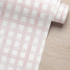Papel de Parede Xadrez Grid Rosa Bebê