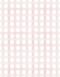 Papel de Parede Xadrez Grid Rosa Bebê