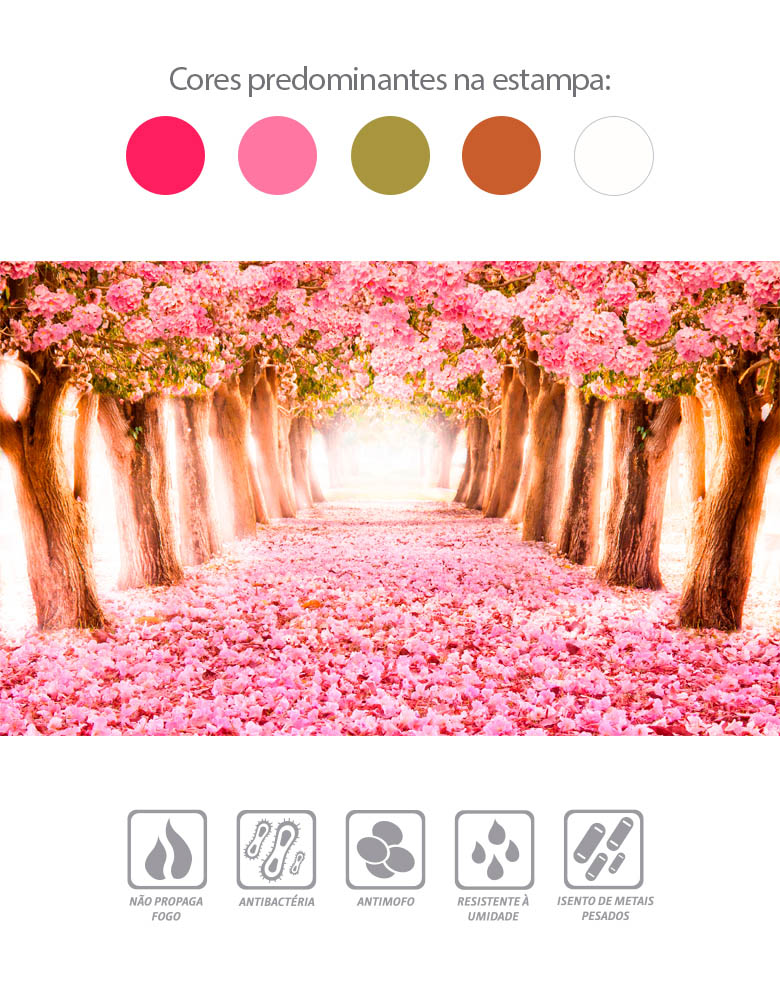 Painel de Parede Adesivo Caminhos das Flores