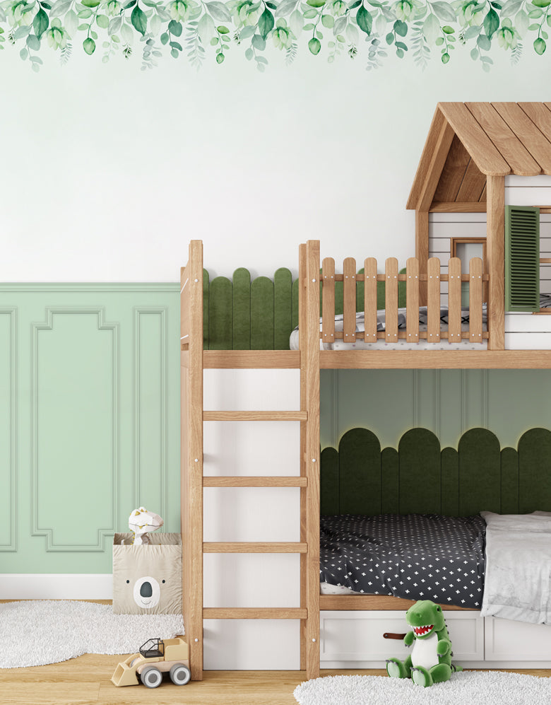 Painel de Parede Adesivo Boiserie Folhagens