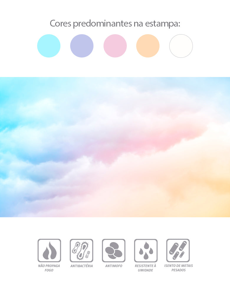 Painel de Parede Adesivo Nuvens